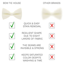 Milk Bow Tie with Handkerchief Set - Bow Tie House
