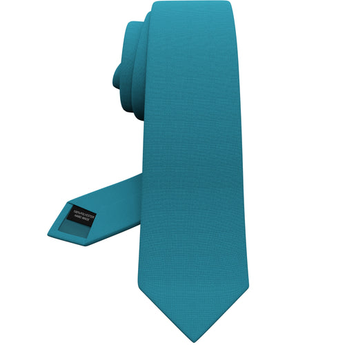 Gabardine Avalon Teal Necktie