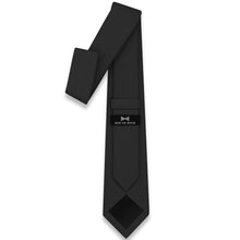 Gabardine Black Necktie