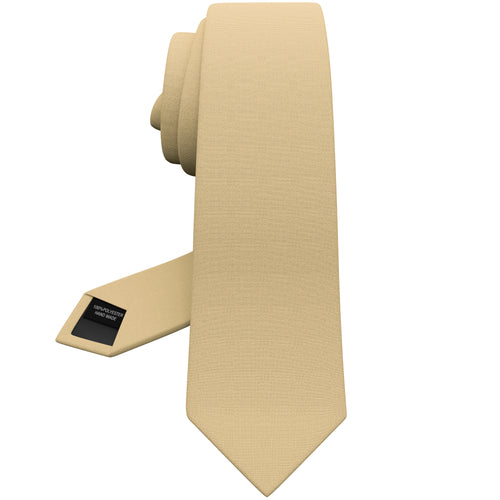 Gabardine Champagne Beige Necktie