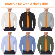 Gabardine Orange Necktie