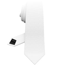 Gabardine White Necktie