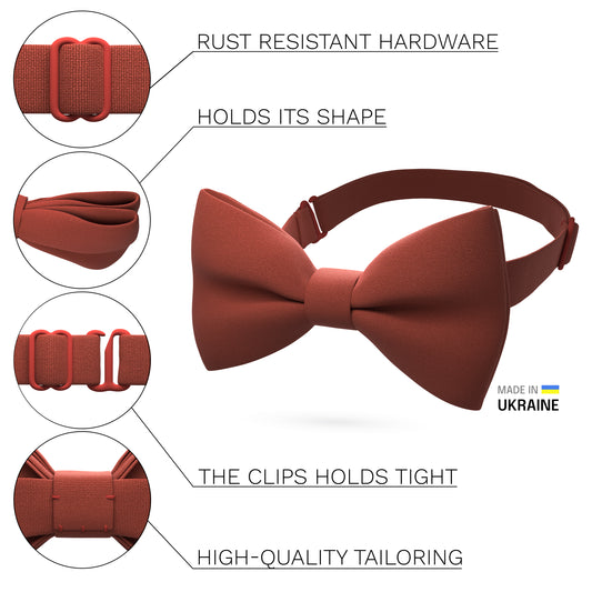 Rust Bow Tie - Bow Tie House
