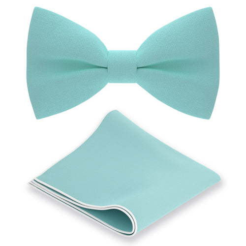 Mint Bow Tie with Handkerchief Set - Bow Tie House