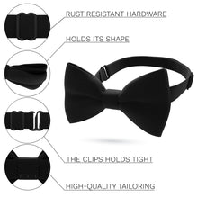 Linen Black Bow Tie - Bow Tie House