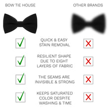 Linen Black Bow Tie - Bow Tie House