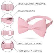Linen Blush Pink Bow Tie - Bow Tie House