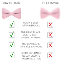 Linen Blush Pink Bow Tie - Bow Tie House