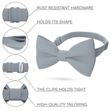 Linen Fossil Grey Bow Tie - Bow Tie House