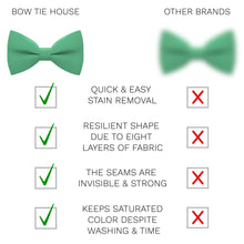 Linen Green Mint Bow Tie - Bow Tie House