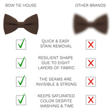 Linen Pecan Brown Bow Tie - Bow Tie House