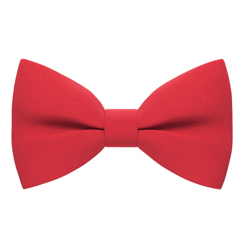 Linen Red Bow Tie - Bow Tie House