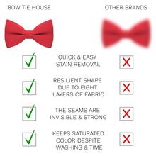 Linen Red Bow Tie - Bow Tie House