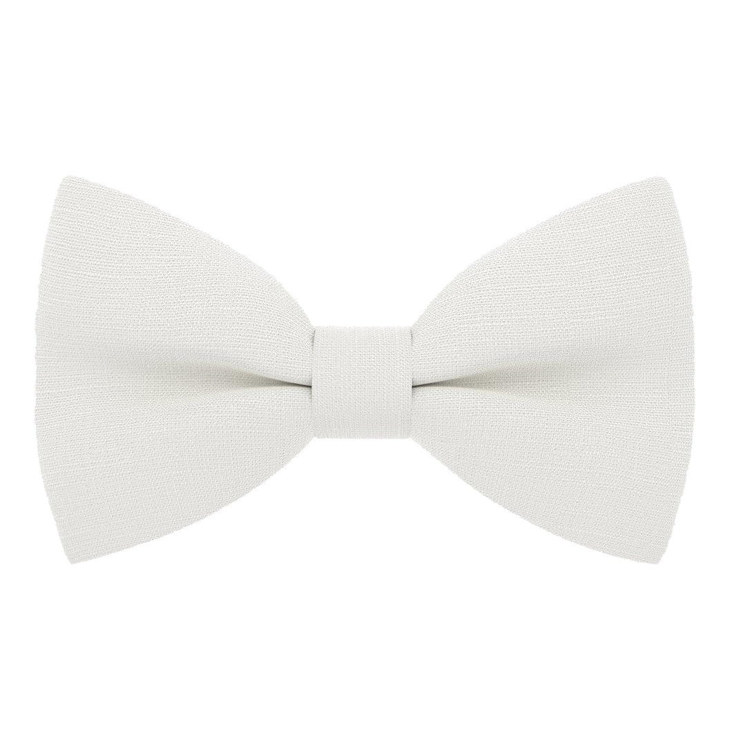 Linen White Bow Tie - Bow Tie House