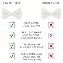 Linen White Bow Tie - Bow Tie House