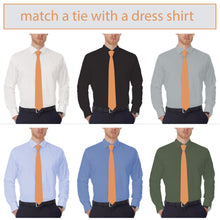 Oxford Orange Necktie