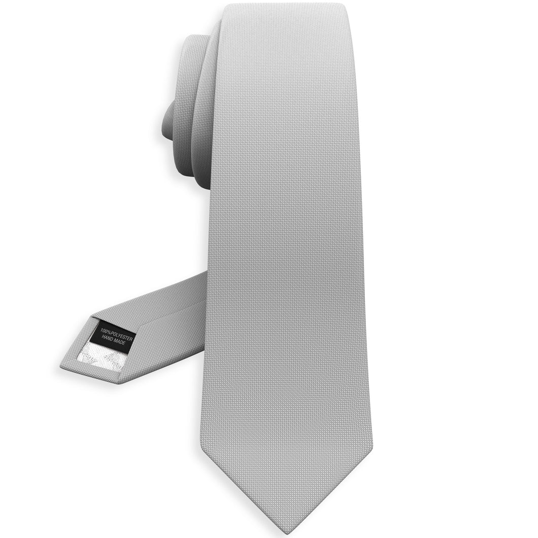 Oxford Silver Grey Necktie