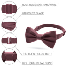 Satin Burgundy Bow Tie - Bow Tie House