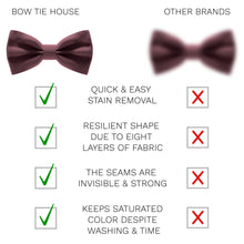 Satin Burgundy Bow Tie - Bow Tie House