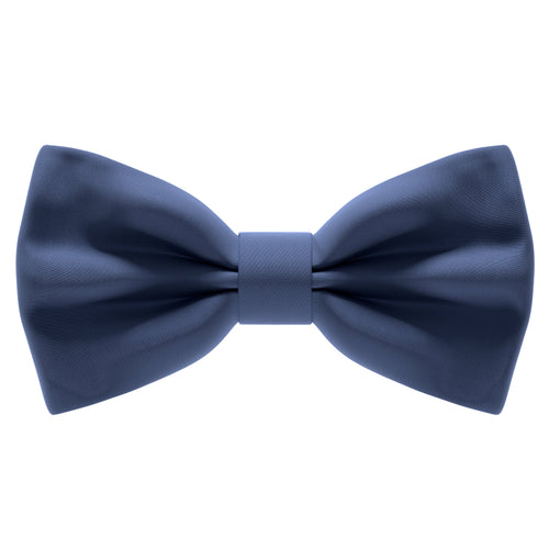 Satin Dark Blue Bow Tie - Bow Tie House