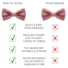 Satin Dusty Rose Bow Tie - Bow Tie House