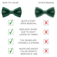 Satin Jade Green Bow Tie - Bow Tie House