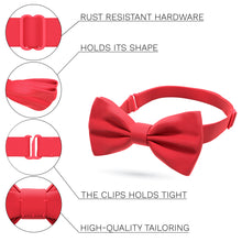 Satin Red Bow Tie - Bow Tie House