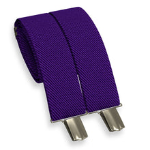 Dark Purple Slim Suspenders for Men & Women Y-back Shape 1 inch wide