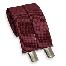 Deep Red Slim Suspenders for Men & Women Y-back Shape 1 inch wide