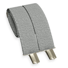 Light Grey Slim Suspenders for Men & Women Y-back Shape 1 inch wide