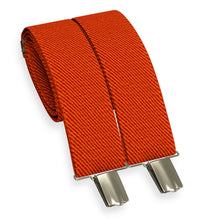 Orange Slim Suspenders for Men & Women Y-back Shape 1 inch wide