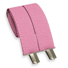 Pink Slim Suspenders for Men & Women Y-back Shape 1 inch wide
