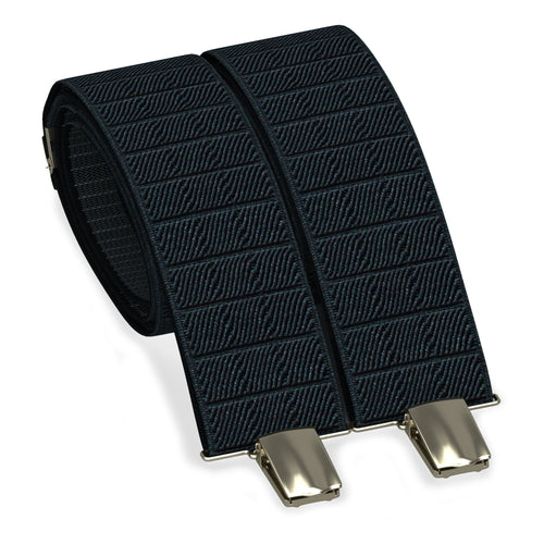 Black Suspenders Y-Shaped 13/8
