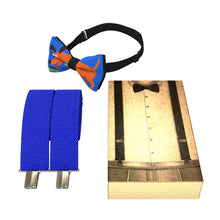 Dachshund/Electric Kids Suspenders Set with a bow tie for babies, toddlers boys girls - Bow Tie House