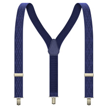 Denim Premium Suspenders Y-Shaped 13/8" Wide Rhombus Elastic Braces - Bow Tie House