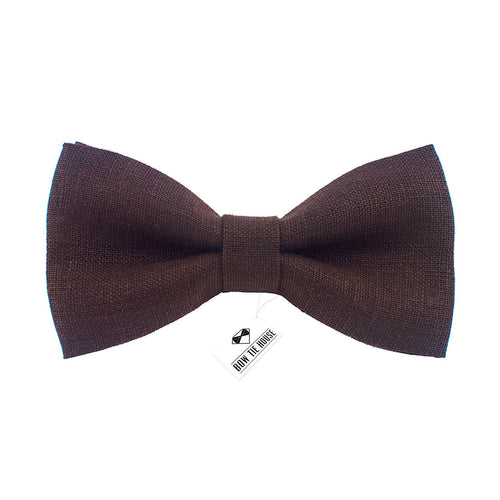 Linen Umbra Brown Bow Tie - Bow Tie House