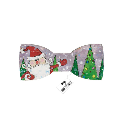 Wooden Father Frost Bow Tie - Bow Tie House