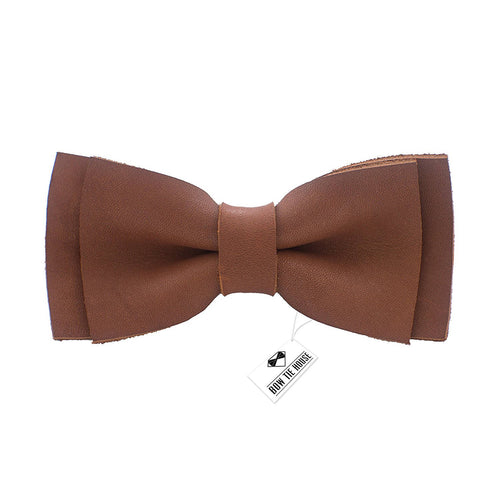 Leather Spice Brown Bow Tie - Bow Tie House