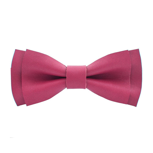 Leather Hot Pink Bow Tie - Bow Tie House