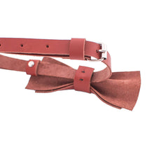 Leather Terracotta Bow Tie - Bow Tie House