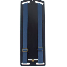Blue Leather Suspenders - Bow Tie House