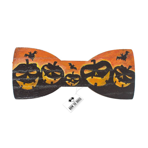 Wooden Pumpkin Bow Tie - Bow Tie House