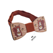 Wooden Brown Squirrel Bow Tie - Bow Tie House