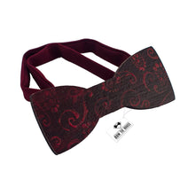 Wooden Red Abstractions Bow Tie - Bow Tie House