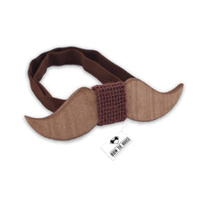 Wooden Mustache Bow Tie - Bow Tie House