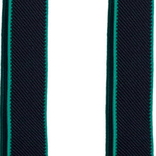 Black-Green Slim Suspenders - Bow Tie House