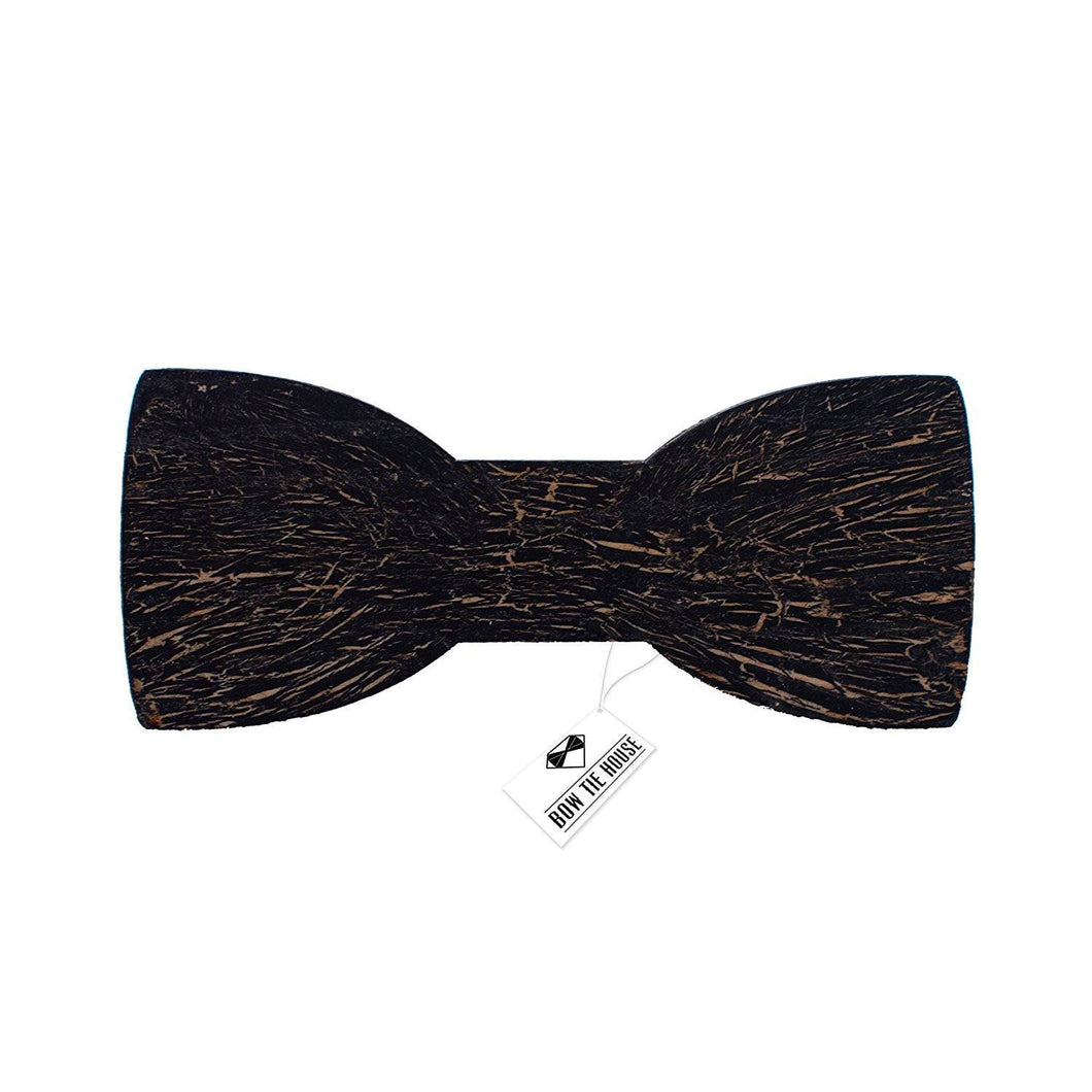 Wooden Ink Cracks Black Bow Tie - Bow Tie House