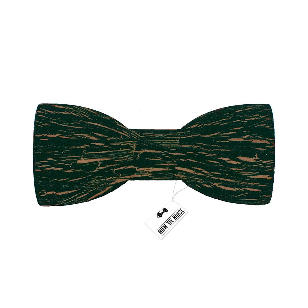 Wooden Ink Cracks Green Bow Tie - Bow Tie House