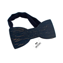 Wooden Ink Cracks Navy Blue Bow Tie - Bow Tie House
