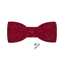 Wooden Ink Cracks Red Bow Tie - Bow Tie House